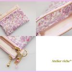 Ｆさまご予約品　LIBERTY 　Nancy Animal　ナンシーアニマル　6P  wファスナー・クリアポケット付きminiカードポーチ　ご同梱あり