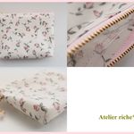 ★LIBERTY　Floating Flora　フローティング・フローラ　J19B　ビニコのまち付きポーチ　クリア内ポケット付き◆カードポーチ・小物入れに