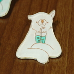 メロンソーダとしろくま　brooch
