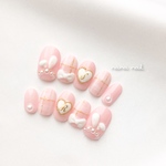 cute❤︎うさ耳ネイル