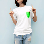 【メロンソーダ】透明ポケットのTシャツ