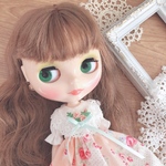 送料無料❤︎ローズのワンピース《アプリコットVer.》(ネオブライス・リカちゃんサイズ)