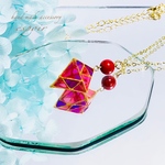 レジン ダイヤ型 ネックレス