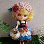 MB-025-2[ミディブライス ドイツ風民族衣装５点セット] アウトフィット Blythe outfit　よしえ屋