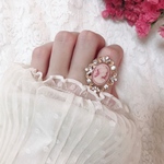 girly cameo ring