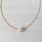 k14gf♡ひとつぶ・あこや真珠のネックレス　7.0～7.5mm