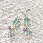 フローライト    すずなりピアス