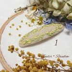 🌿ミモザのパッチンピン🌿No.1