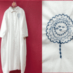 ◆SALE￥2,000引き!!◆お花刺繍 ふんわりシャツワンピース　