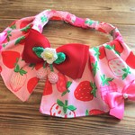 犬・猫の首輪　32～35　cocochan餃子襟チョーカーNEO　新デザイン・ピンク・いちご・可愛い・姫