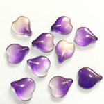〈D-2〉10pcs 花びらパーツ パープル ぷっくりグラデーション