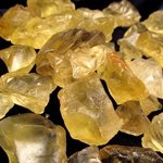 極上 レモンクォーツ【硫黄水晶】ラフ原石◆50g