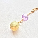 スワロとゴールド水琴鈴のストラップ