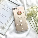押し花 iPhoneケース スマホケース    Android クリアケース