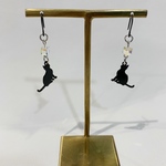 1黒猫ピアス・イヤリング
