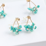 14kgf- sleeping beauty turquoise petit ピアス