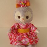 うさぎとイチゴの浴衣ドレス(赤×ピンク）ステラルー♪