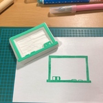 メモ枠はんこ〜黒板〜