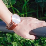 【シンプルでかわいいピンクゴールド】腕時計 シンプル ライトブラウン レディース メンズ レザー ベルト交換可能 新生活におすすめ