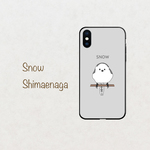 ガン見動物シリーズ@シマエナガ スマホケース　iphone android ほぼ全機種対応