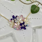 花咲くネックレス マニキュアフラワー