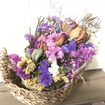 ドライフラワーフラワーの花かご    〜母の日に②〜