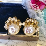 ヴィンテージパールのイヤリング