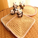 ※moo様専用商品です(パンダさんのコースター4点)