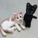 オーダー品羊毛フェルト 猫ちゃん達🐱