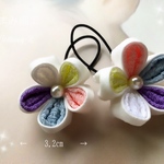 〈送料無料〉【お子様サイズ 2個セット】✿―百花white(白)―✿5枚✿