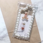 #60 囲みパールとクマちゃん iPhoneケース スマホケース