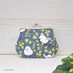 【Ｓ様ご予約品】カードも入るがま口財布【シマエナガ】