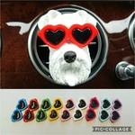 【再販】何色にする？ カーエアコン用  シュナウザー♥️サングラス アロマストーン 