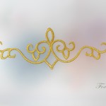 [訳あり]刺繍ワッペン 1枚 金糸 コスプレ・衣装素材 (WSYA70GLJL00)