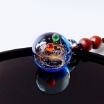 【世界一つだけ】星空 宇宙 ガラス ネックレス ギフト  青