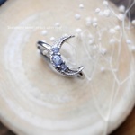 Tanzanite moon / sv 925 silver ring /AAA 宝石質