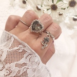 ゆらゆら♡シルバーローズリング