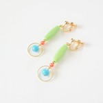 【特集掲載】France Pastel Green×Vintage Turquoise イヤリング・ピアス