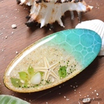 海シリーズ オーバルヘアクリップ