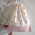 体操着袋<小鳥>_#317_clothes bag<little birds>