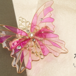 蝶のバレッタ〜sophistic〜（hair ornaments of Stained glass butterfly）