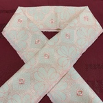 ピンク刺繍糸半衿《送料無料》