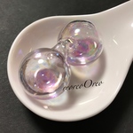 Water glas charm (L  パープル)♡ しゃぼん玉チャーム
