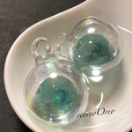 Water glas charm (L  ミント)♡ しゃぼん玉チャーム
