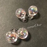 Water glas charm (S オーロラ)♡ しゃぼん玉チャーム