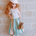 リカちゃん服❤︎マルチストライプスカート