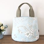 【noritamago様オーダー品】小鳥の舟底トート・Mサイズ（インポート）