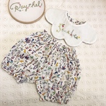 メッセージ花刺繍セットアップ  リバティ