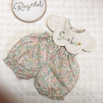 メッセージ花刺繍セットアップ  リバティ