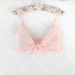 ブラジャーアンダー75　ピンクスラブダブルガーゼ